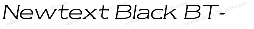 Newtext Black BT字体转换